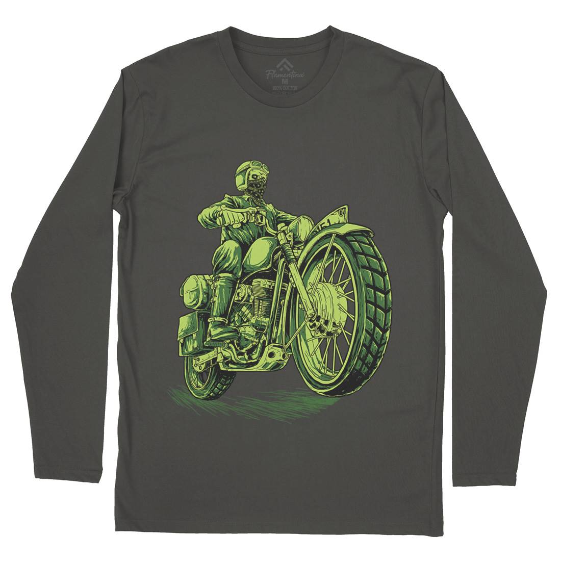 Cafe Racer Mens Long Sleeve T-Shirt Motorcycles D016