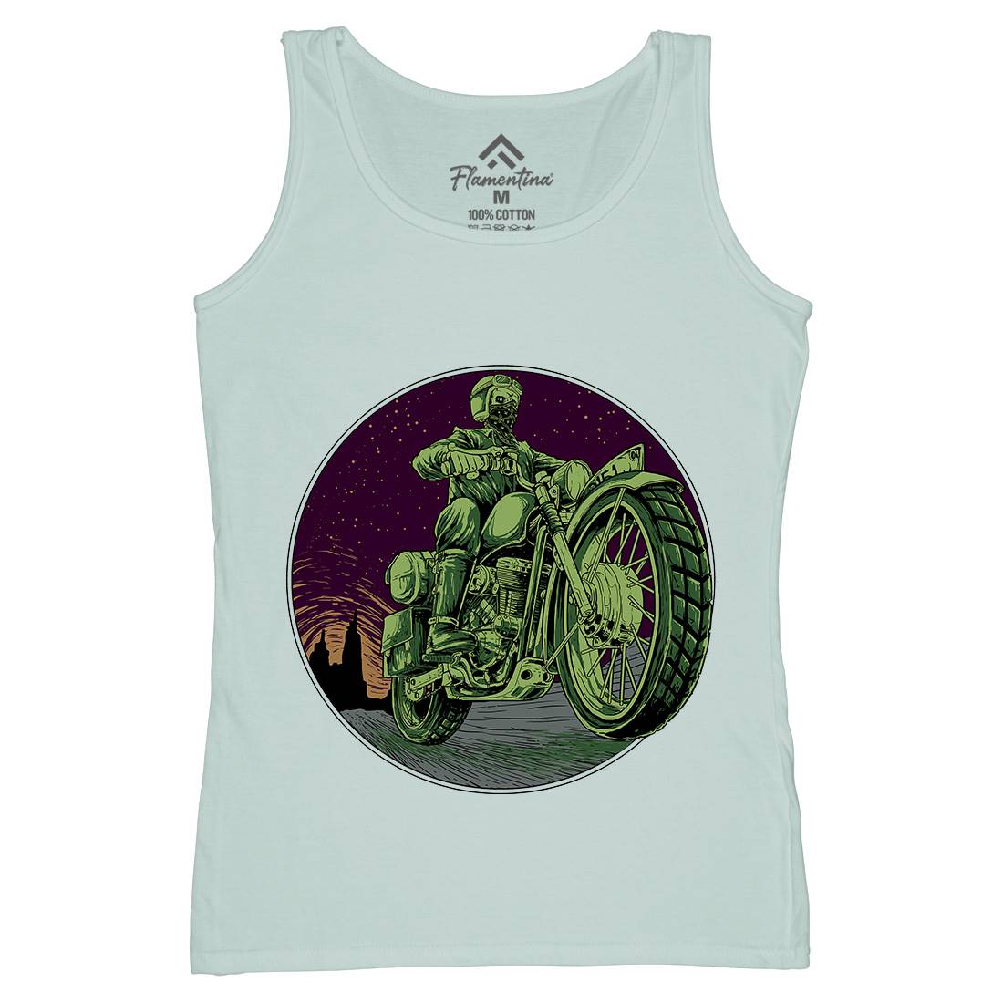 Cafe Racer Womens Organic Tank Top Vest Motorcycles D016
