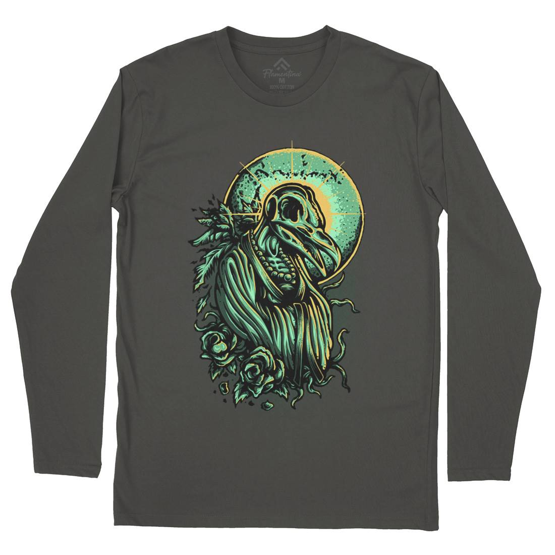Death Crow Mens Long Sleeve T-Shirt Horror D022