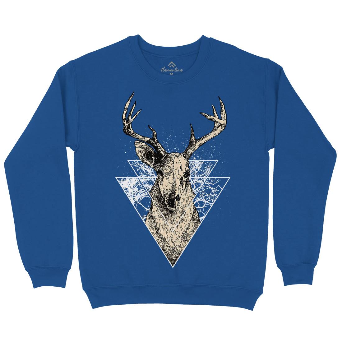 Deer Mens Crew Neck Sweatshirt Animals D023