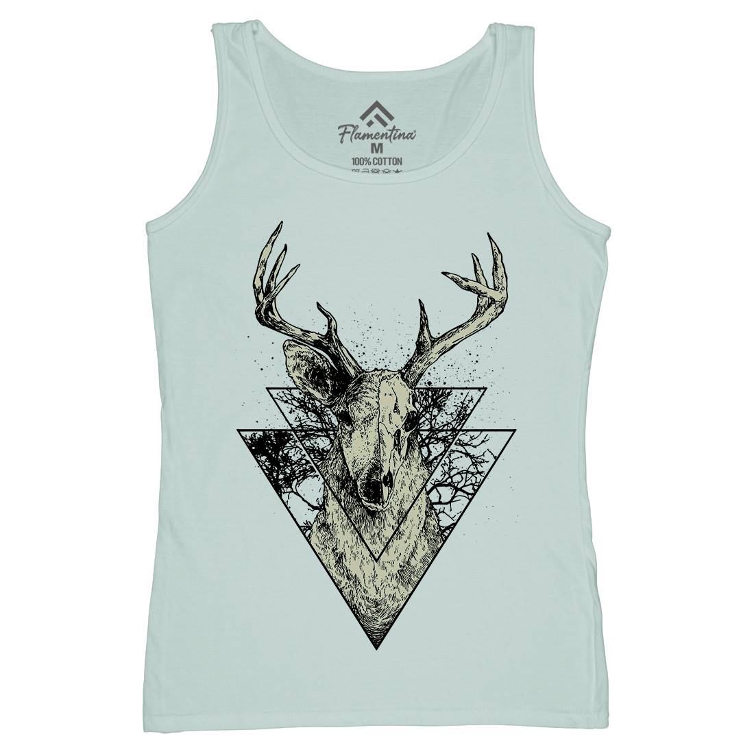 Deer Womens Organic Tank Top Vest Animals D023