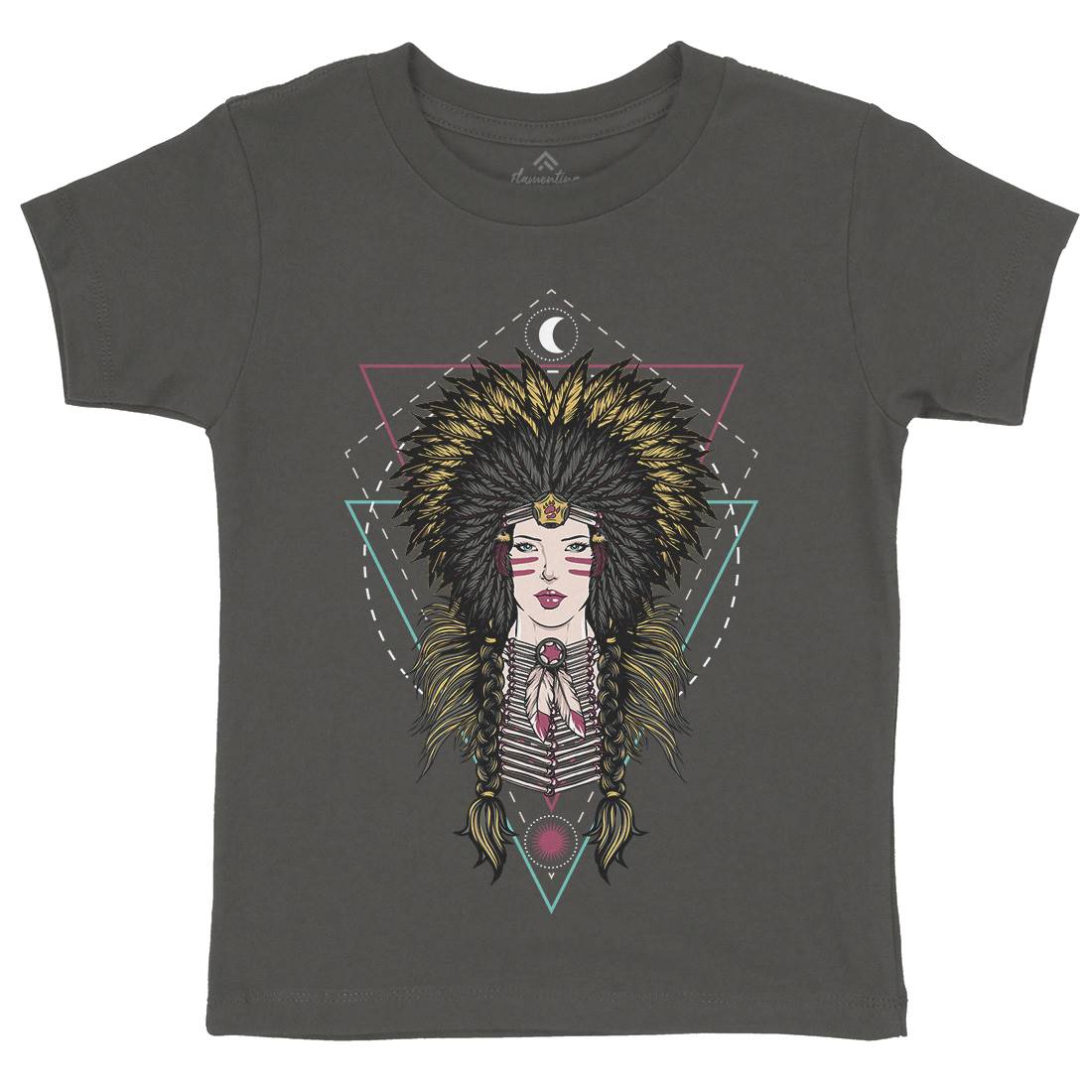 Desert Queen Kids Crew Neck T-Shirt Art D024