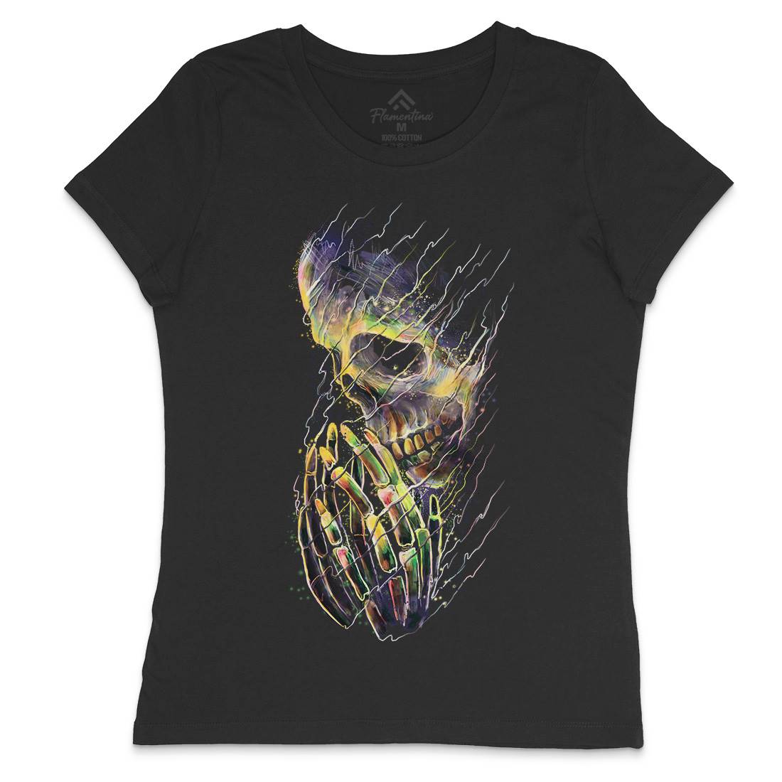Dying Womens Crew Neck T-Shirt Art D026