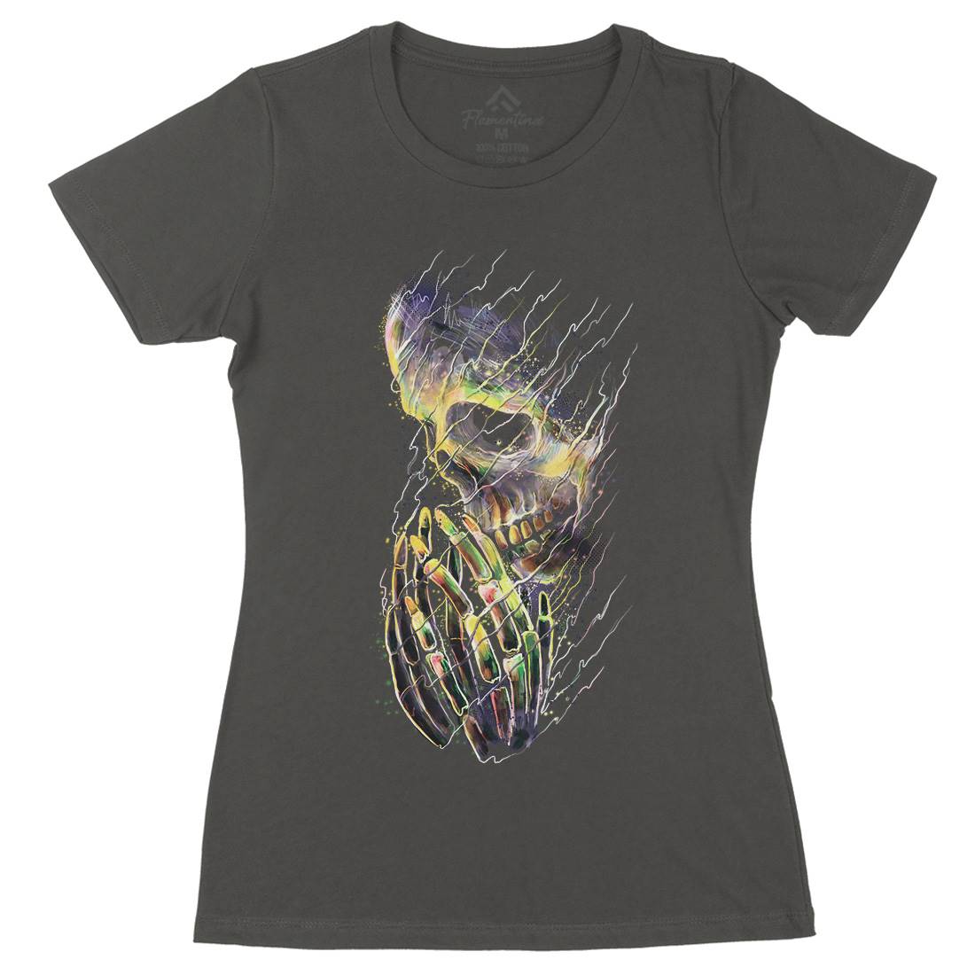 Dying Womens Organic Crew Neck T-Shirt Art D026