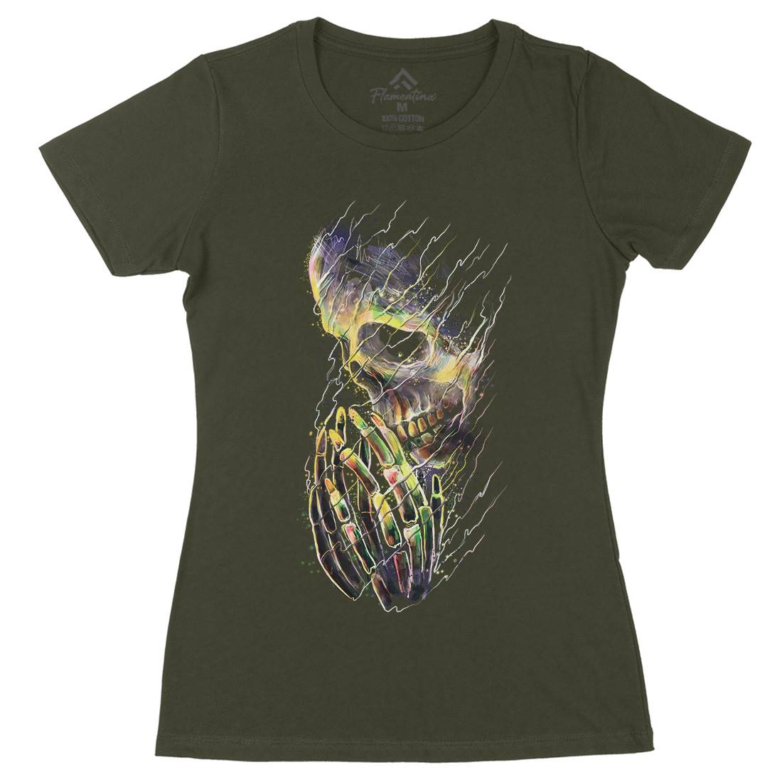Dying Womens Organic Crew Neck T-Shirt Art D026