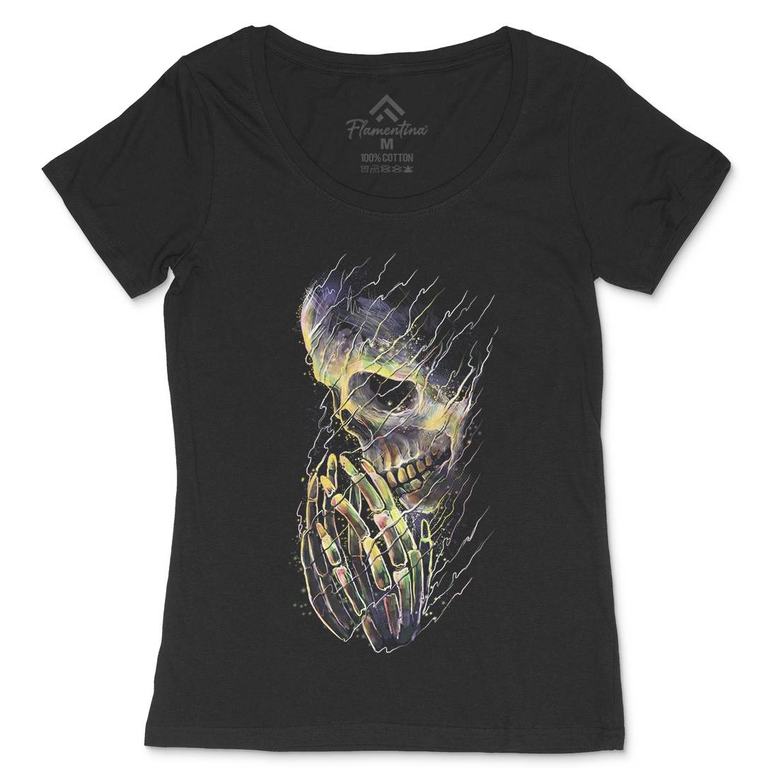 Dying Womens Scoop Neck T-Shirt Art D026