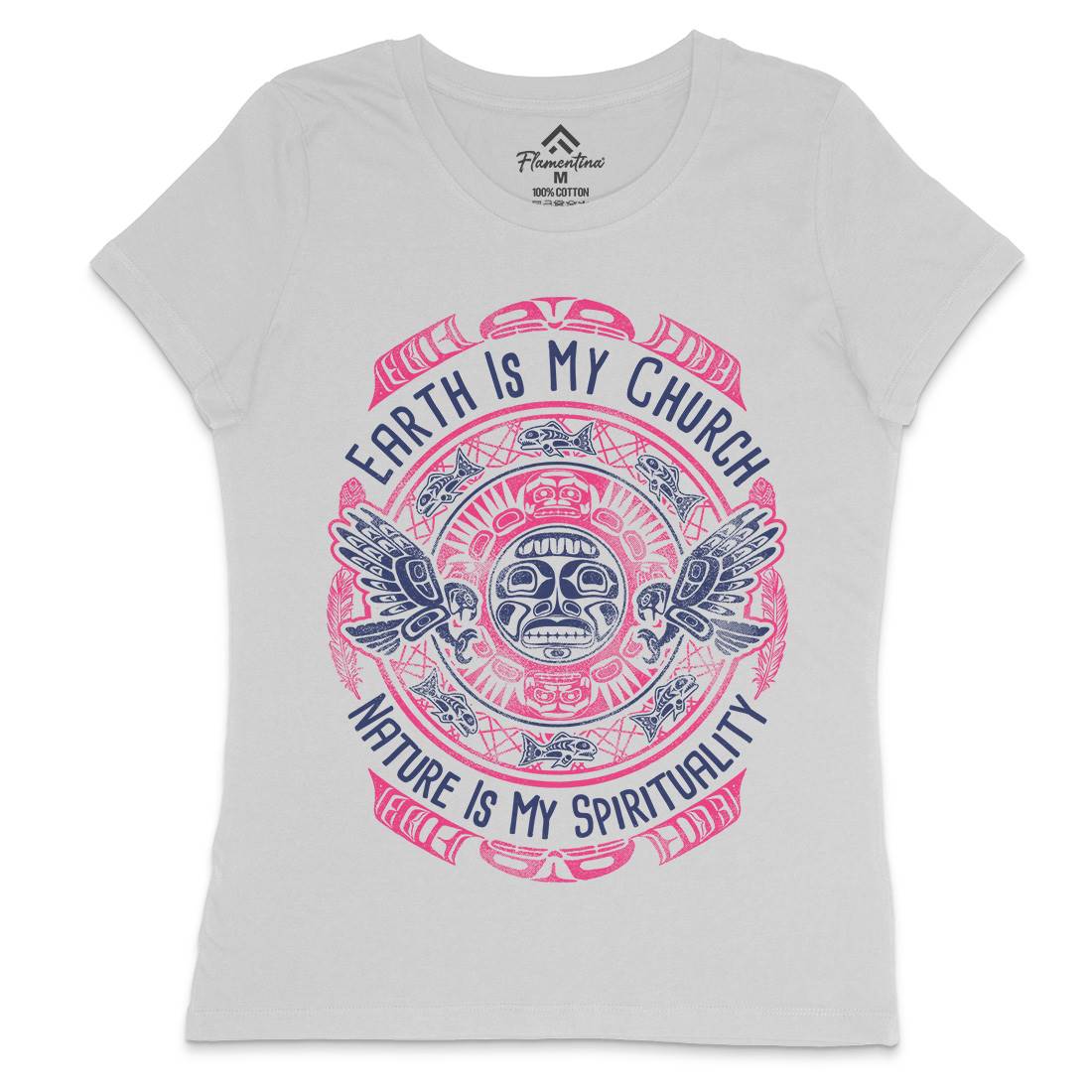 Earth Is My Church Womens Crew Neck T-Shirt American D027