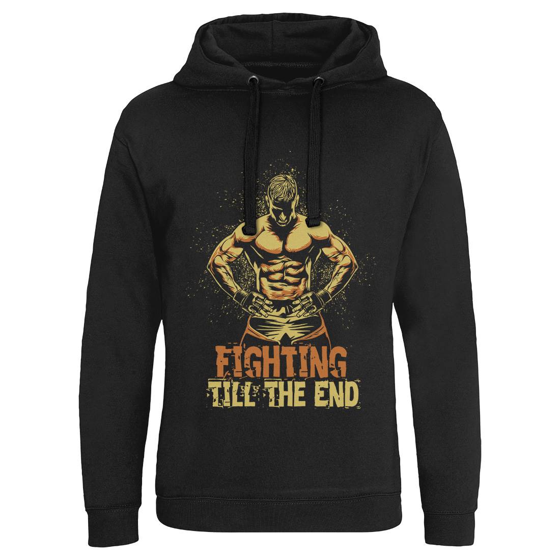 Fighter Mens Hoodie Without Pocket Gym D029