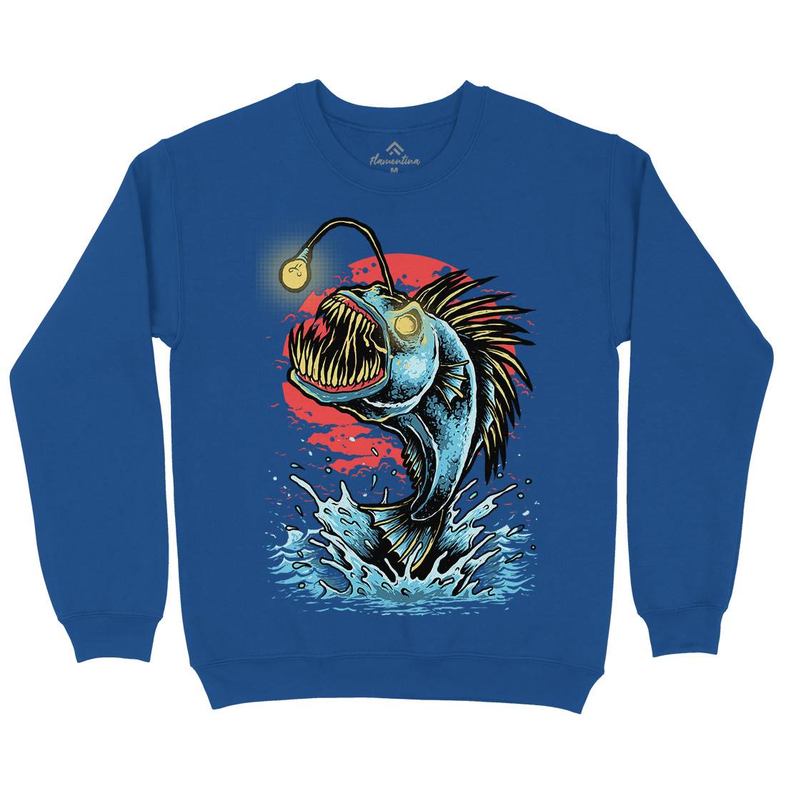 Fish Monster Kids Crew Neck Sweatshirt Horror D031
