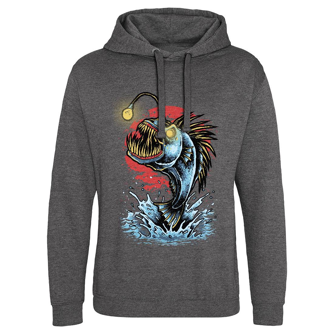 Fish Monster Mens Hoodie Without Pocket Horror D031