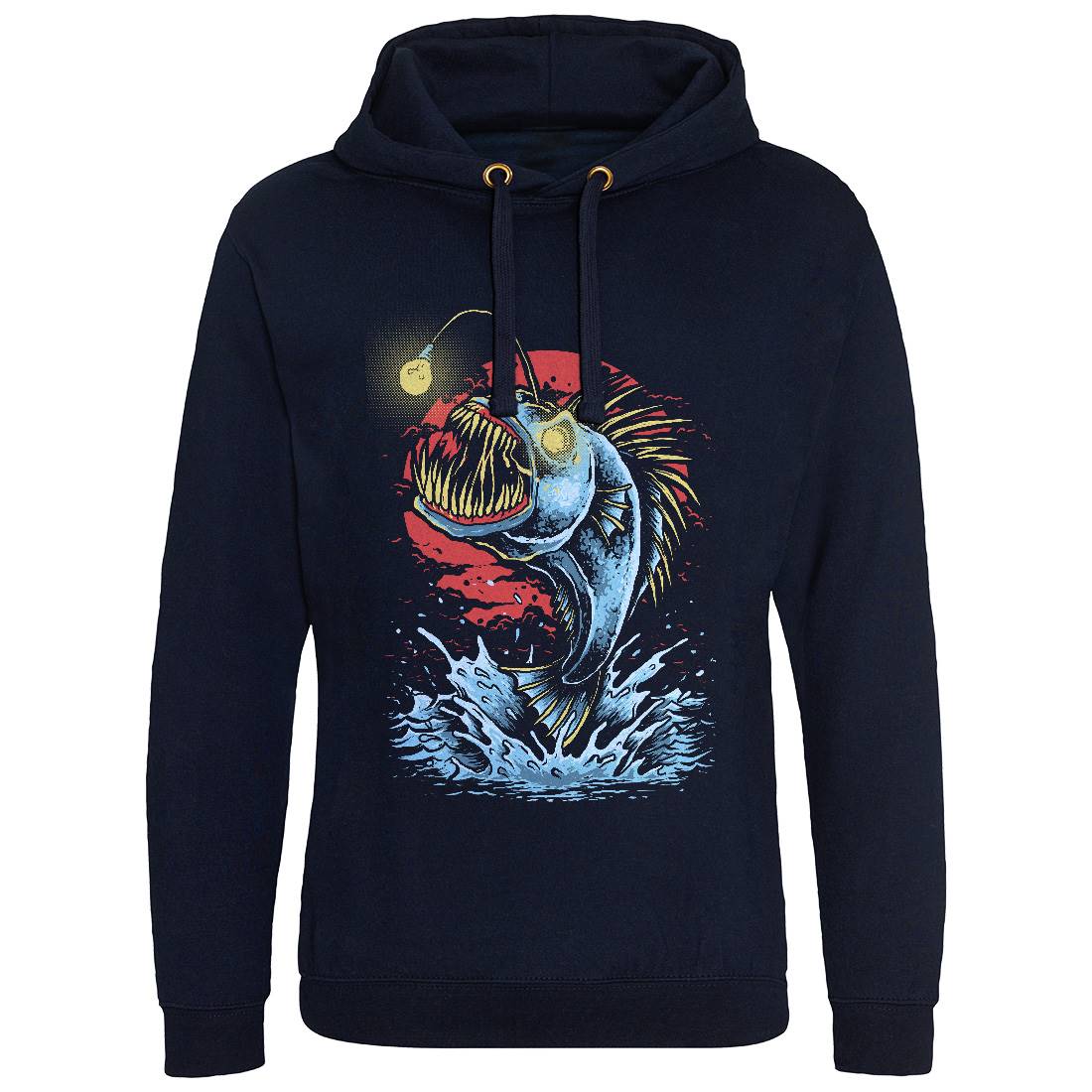 Fish Monster Mens Hoodie Without Pocket Horror D031