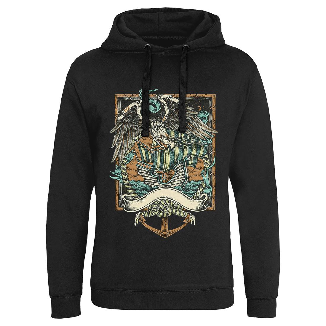 Glorious Eagle Mens Hoodie Without Pocket Navy D033