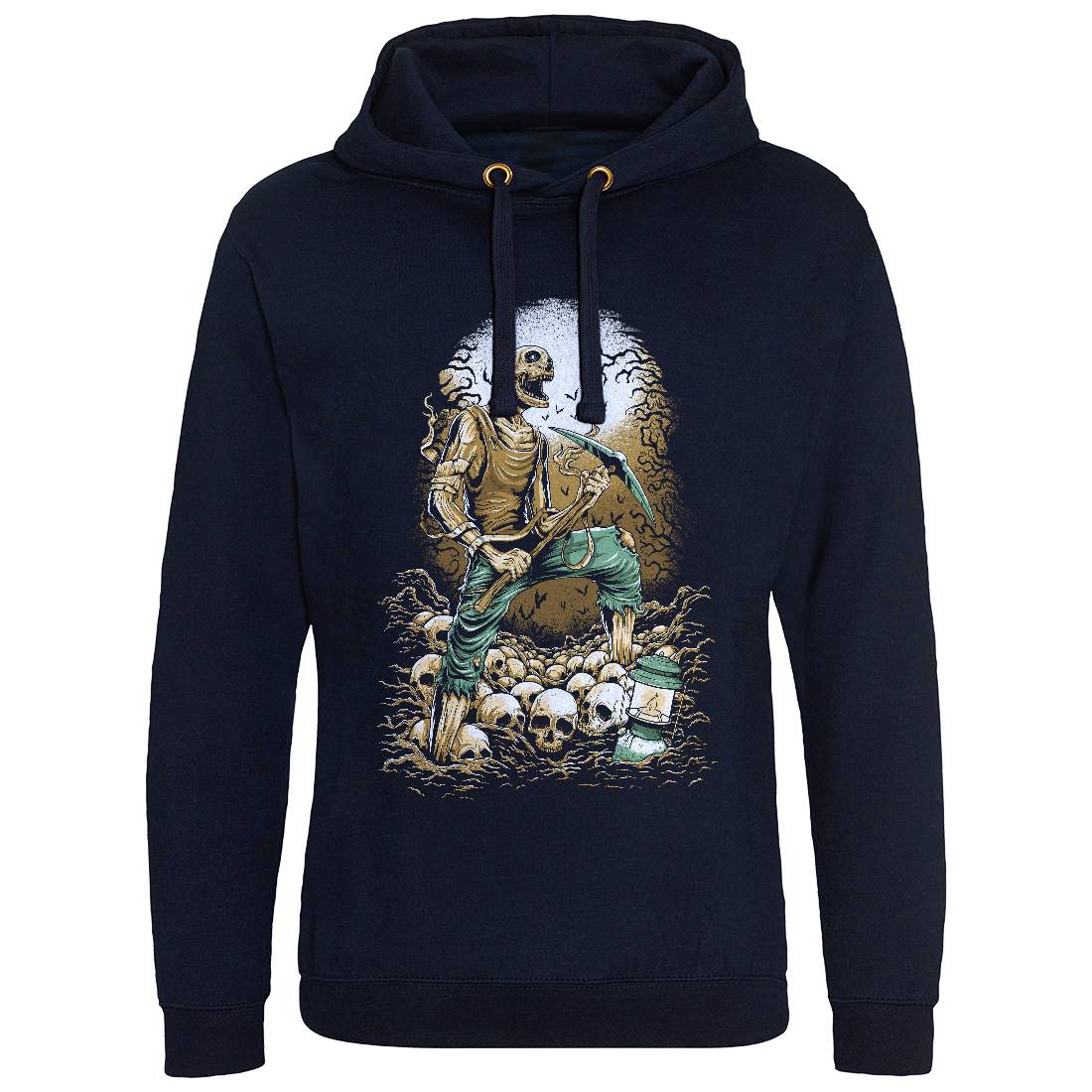 Grave Digger Mens Hoodie Without Pocket Horror D035