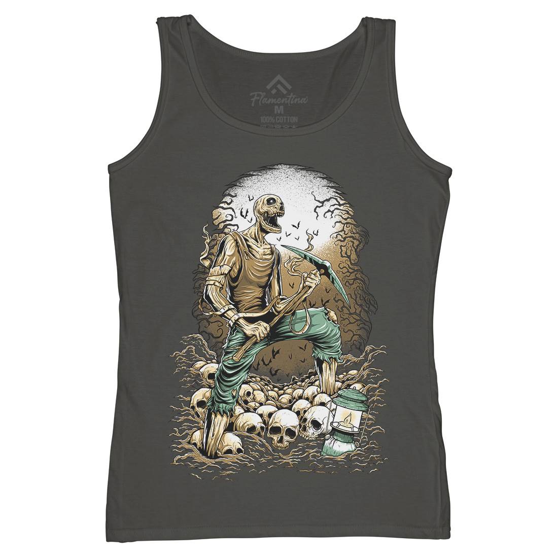 Grave Digger Womens Organic Tank Top Vest Horror D035