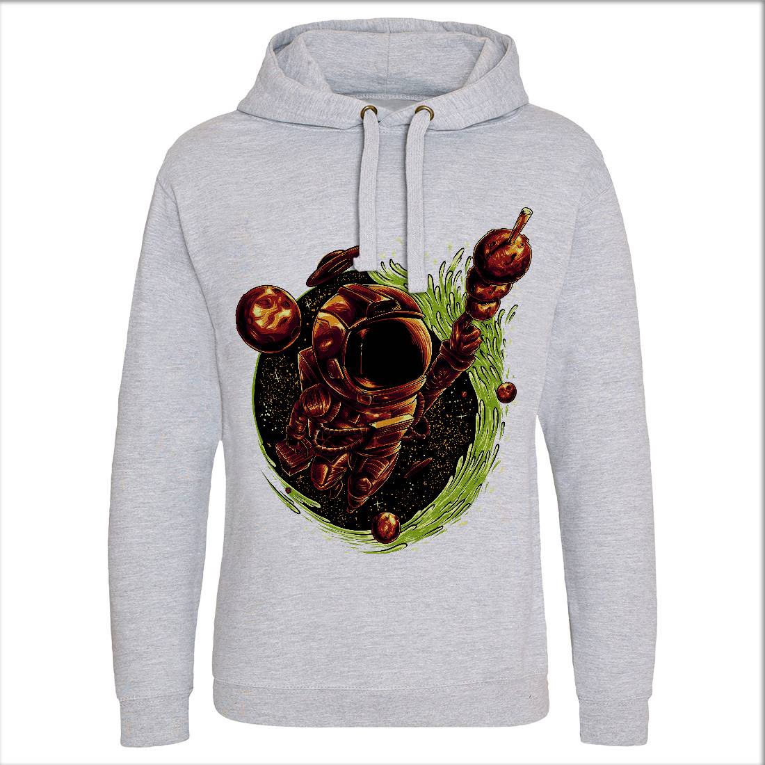 Grilled Meatball Mens Hoodie Without Pocket Space D037