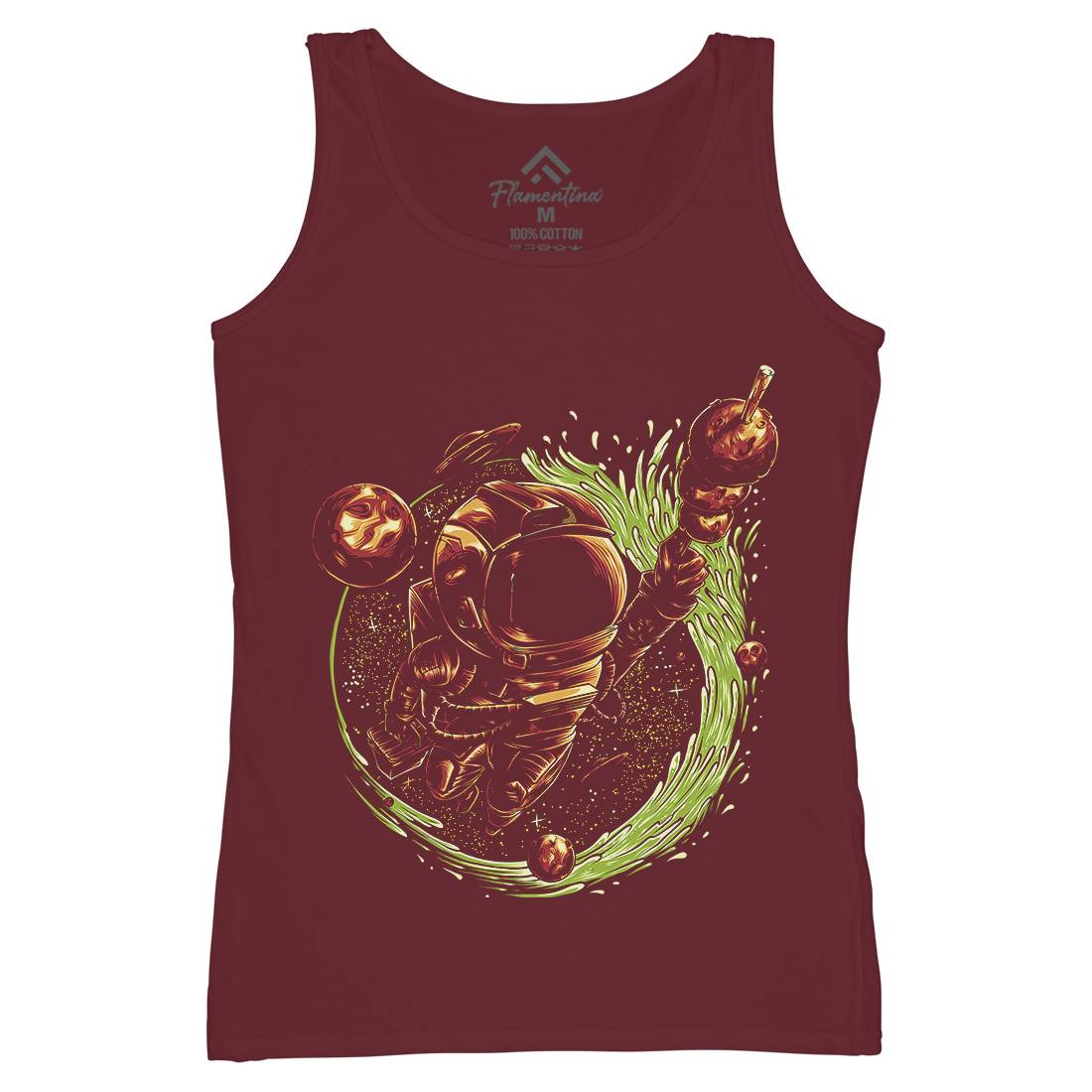 Grilled Meatball Womens Organic Tank Top Vest Space D037