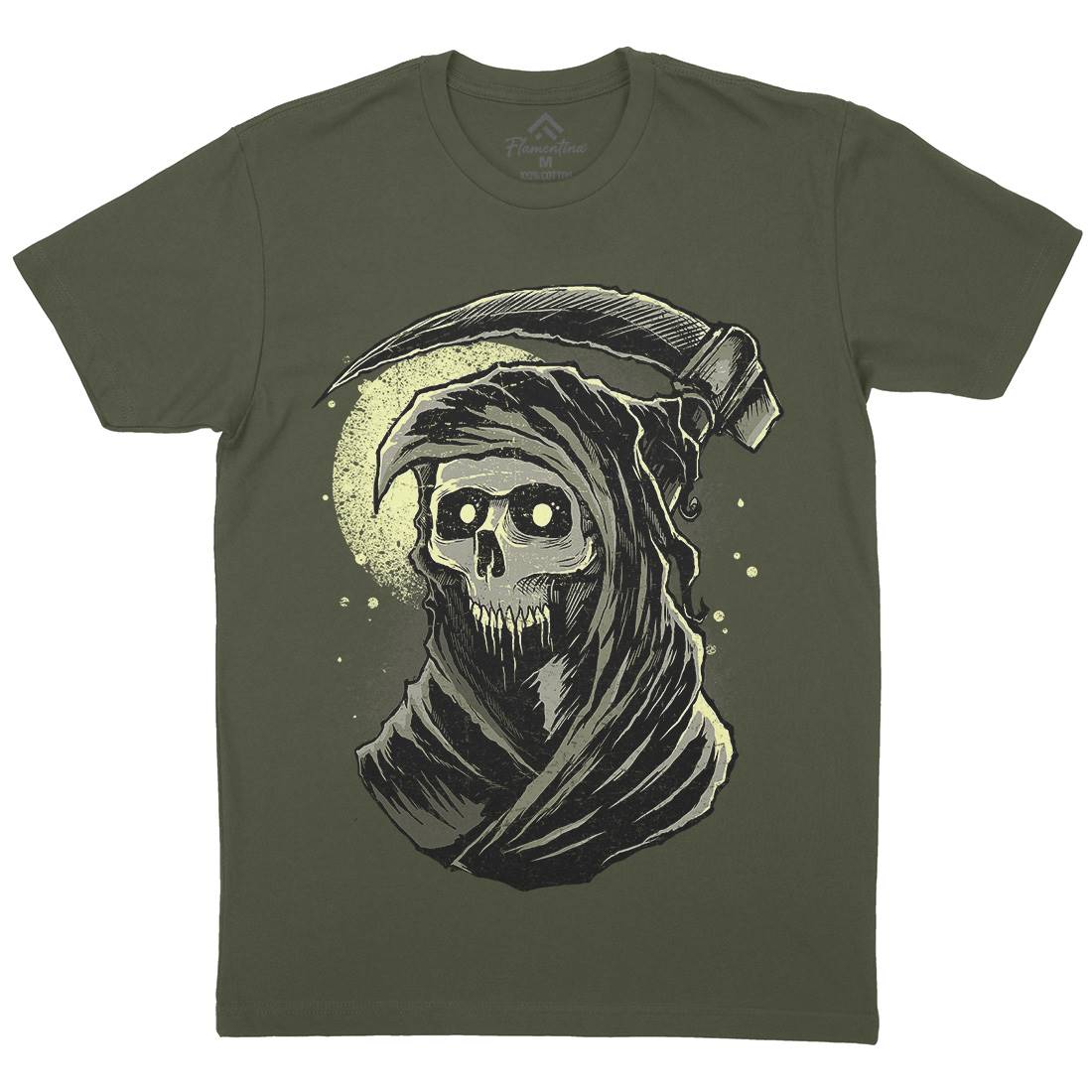 Grim Reaper Mens Crew Neck T-Shirt Horror D039