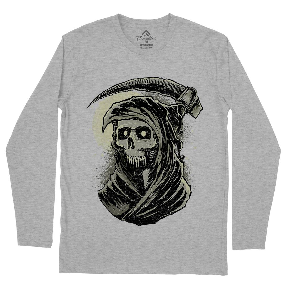 Grim Reaper Mens Long Sleeve T-Shirt Horror D039