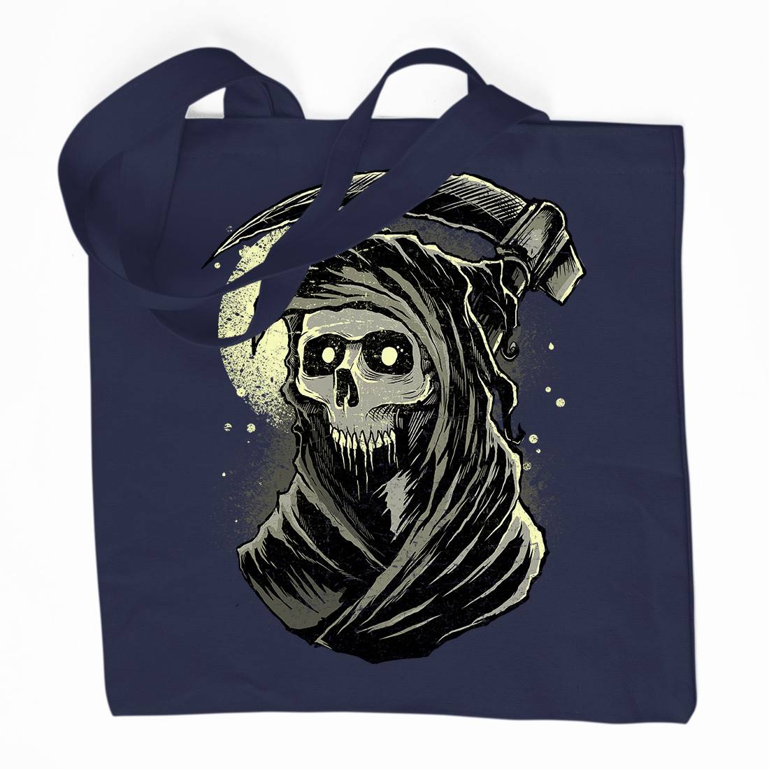 Grim Reaper Organic Premium Cotton Tote Bag Horror D039