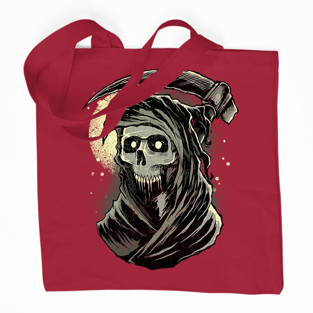 Grim Reaper Organic Premium Cotton Tote Bag Horror D039