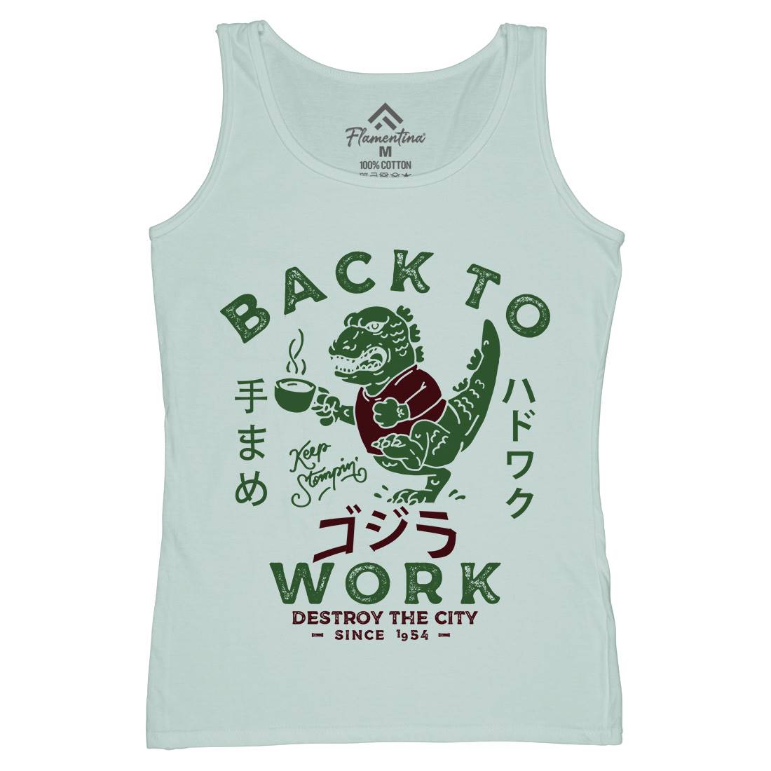 Hardwork Monster Womens Organic Tank Top Vest Work D042