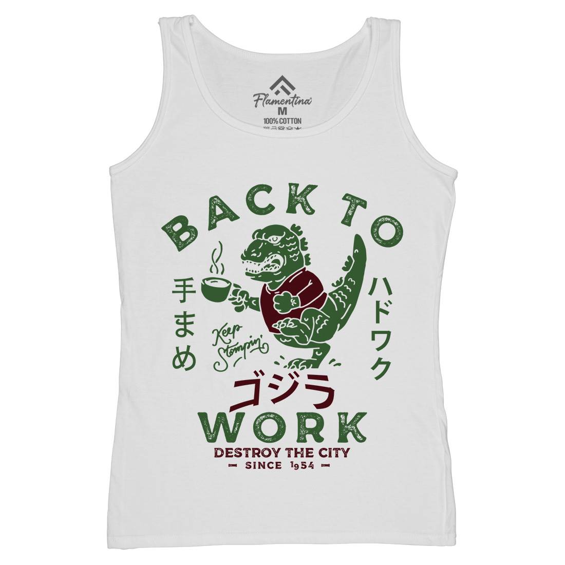 Hardwork Monster Womens Organic Tank Top Vest Work D042