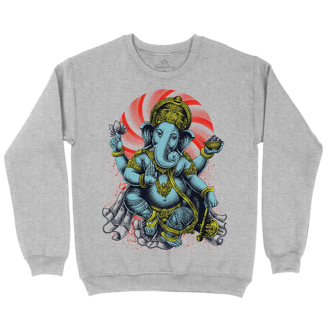 Hindu Goddess Mens Crew Neck Sweatshirt Asian D043