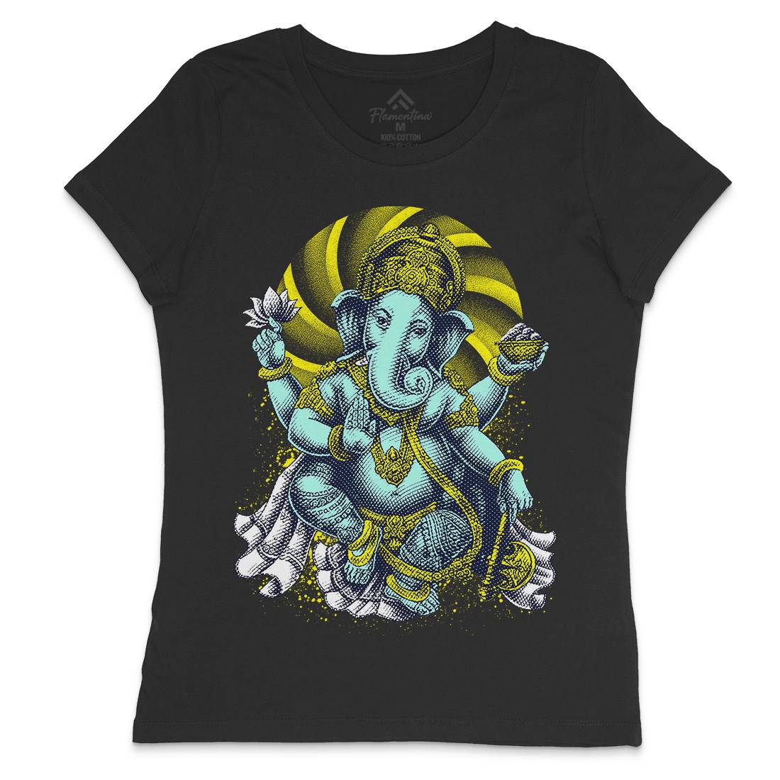 Hindu Goddess Womens Crew Neck T-Shirt Asian D043