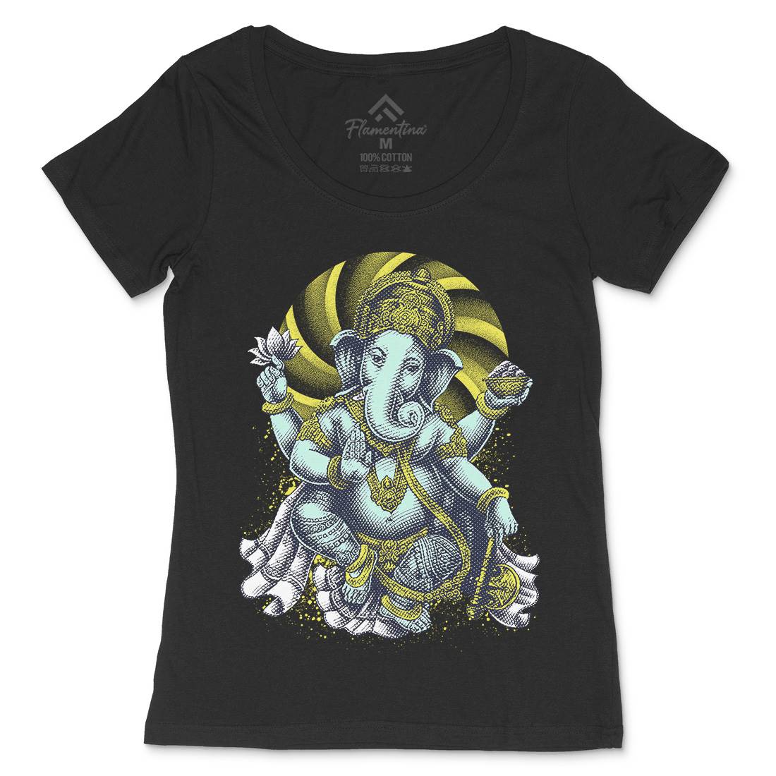 Hindu Goddess Womens Scoop Neck T-Shirt Asian D043