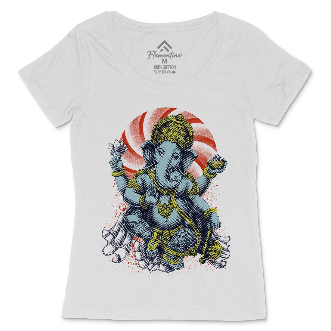 Hindu Goddess Womens Scoop Neck T-Shirt Asian D043