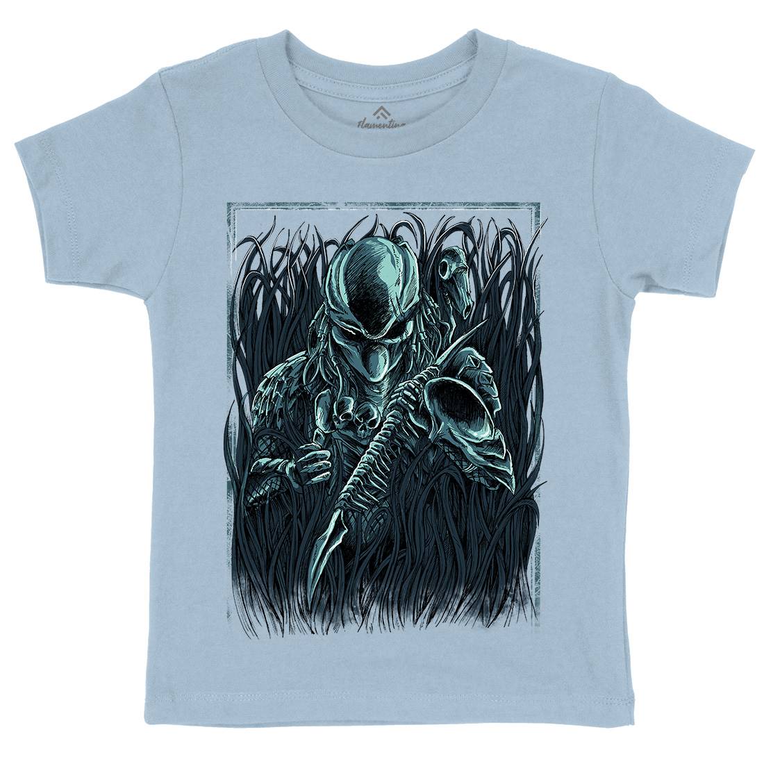 Hunter Kids Organic Crew Neck T-Shirt Horror D044
