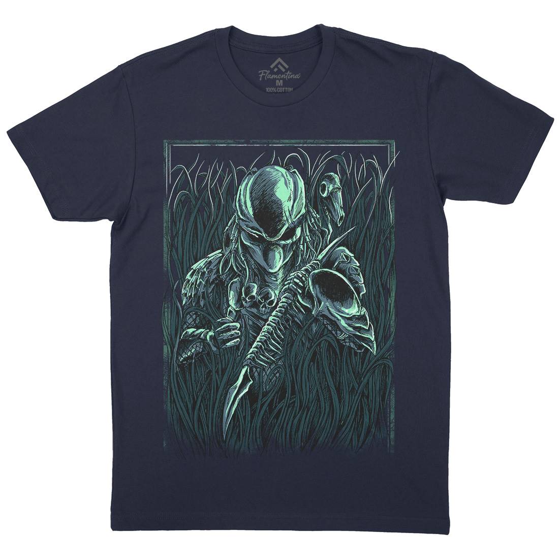 Hunter Mens Crew Neck T-Shirt Horror D044