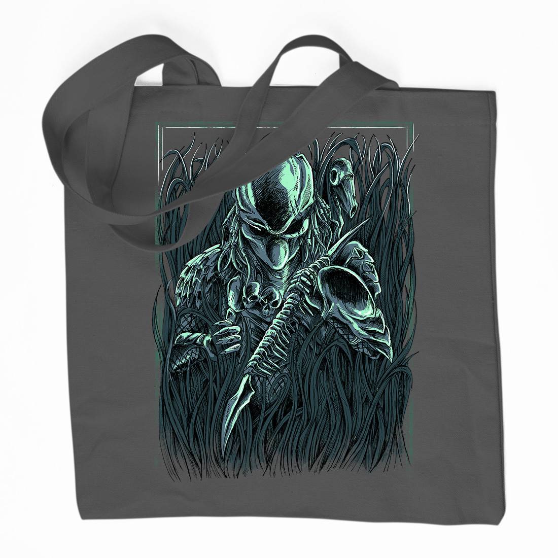 Hunter Organic Premium Cotton Tote Bag Horror D044