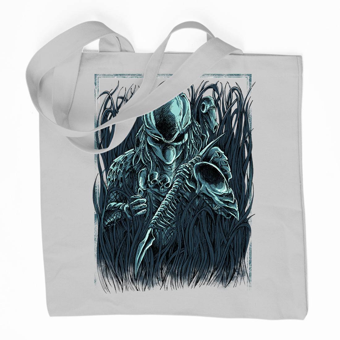 Hunter Organic Premium Cotton Tote Bag Horror D044