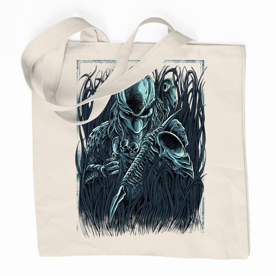 Hunter Organic Premium Cotton Tote Bag Horror D044