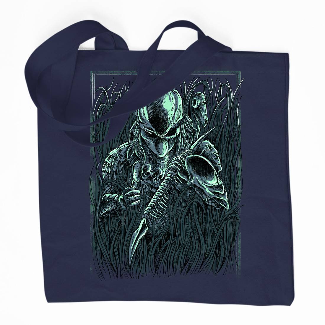 Hunter Organic Premium Cotton Tote Bag Horror D044