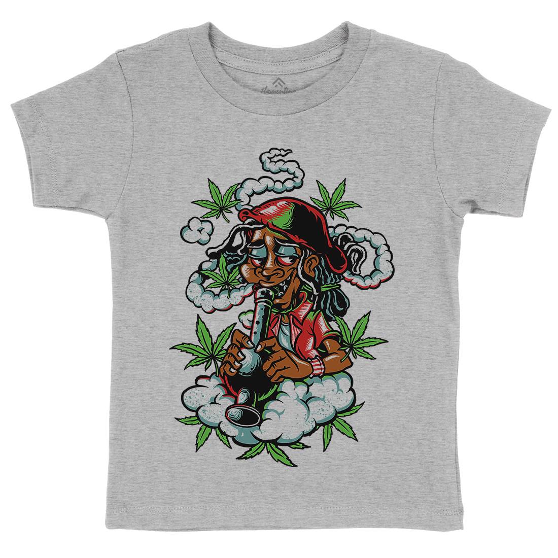 Jamaican Kids Organic Crew Neck T-Shirt Drugs D046