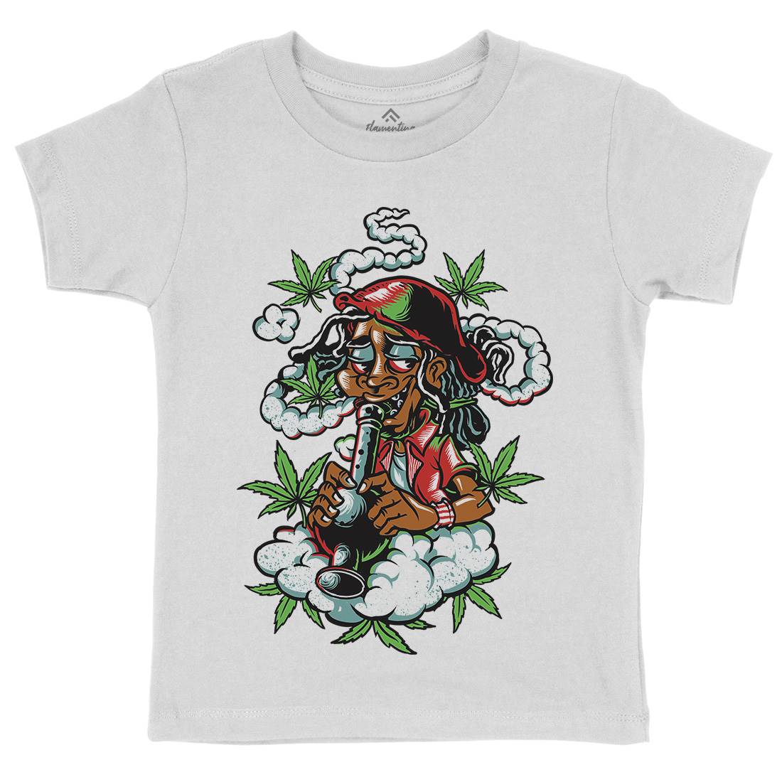 Jamaican Kids Crew Neck T-Shirt Drugs D046