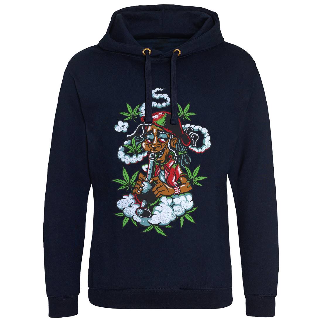 Jamaican Mens Hoodie Without Pocket Drugs D046