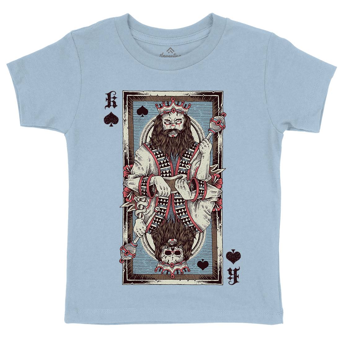 King Card Kids Crew Neck T-Shirt Horror D049