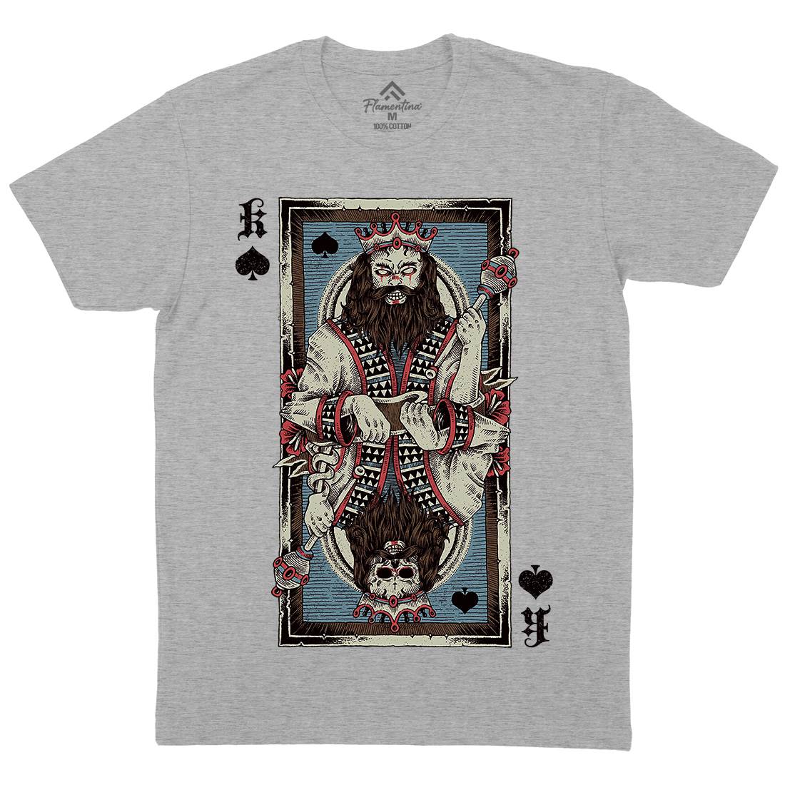 King Card Mens Crew Neck T-Shirt Horror D049
