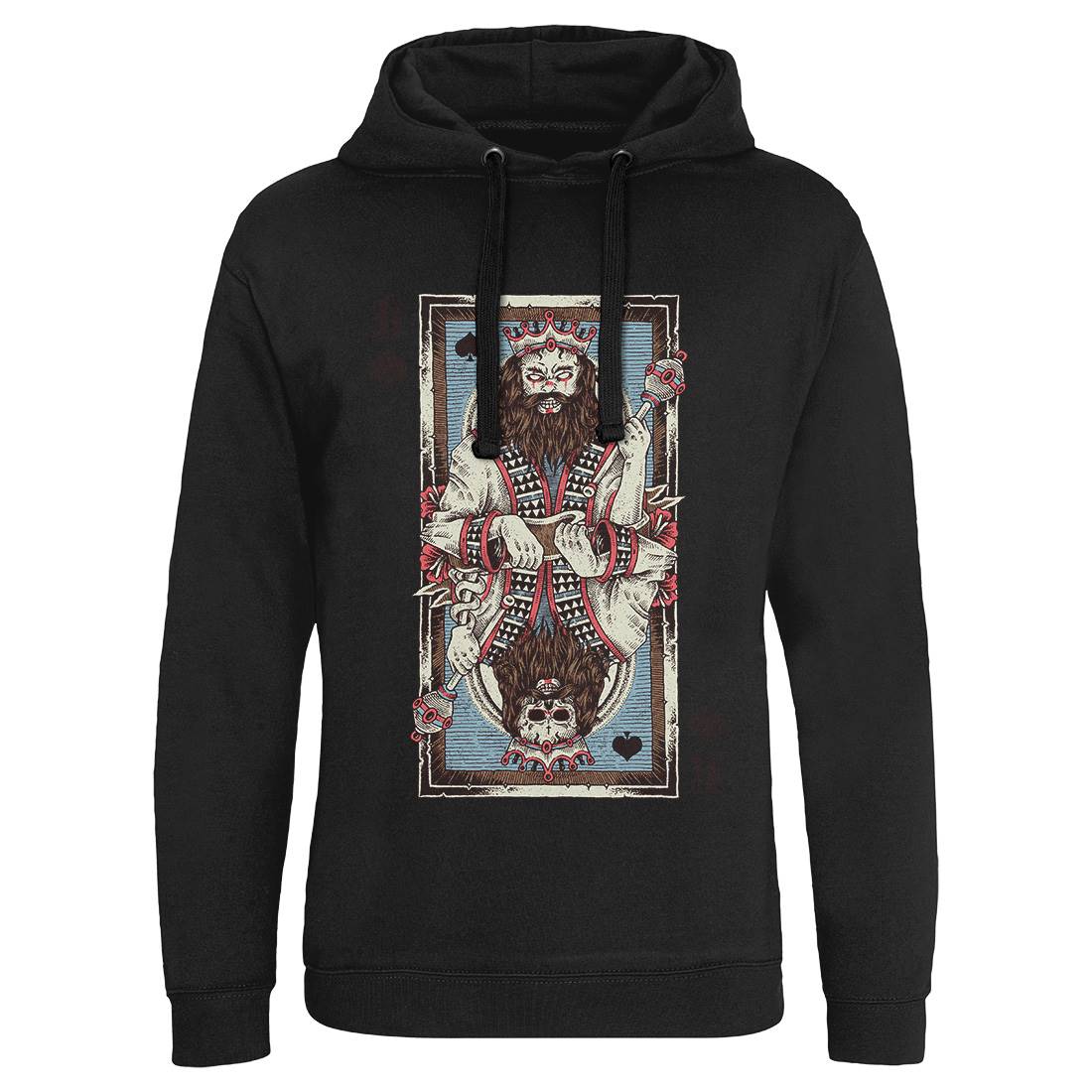 King Card Mens Hoodie Without Pocket Horror D049