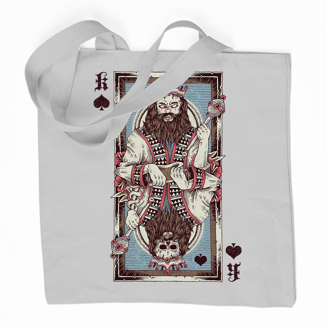 King Card Organic Premium Cotton Tote Bag Horror D049