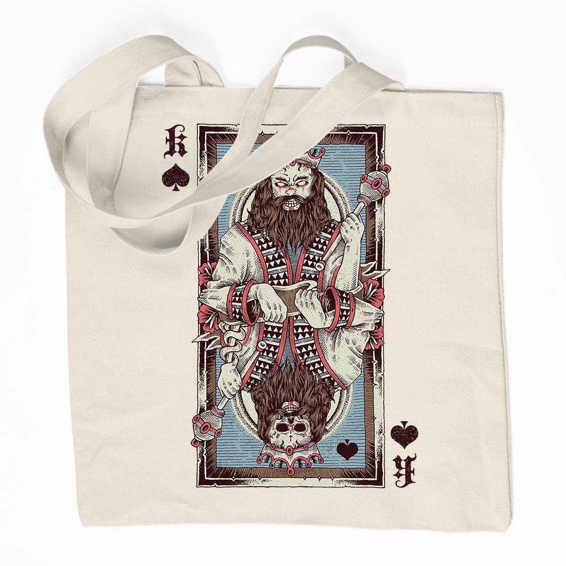 King Card Organic Premium Cotton Tote Bag Horror D049