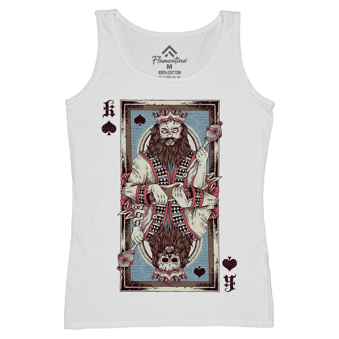 King Card Womens Organic Tank Top Vest Horror D049
