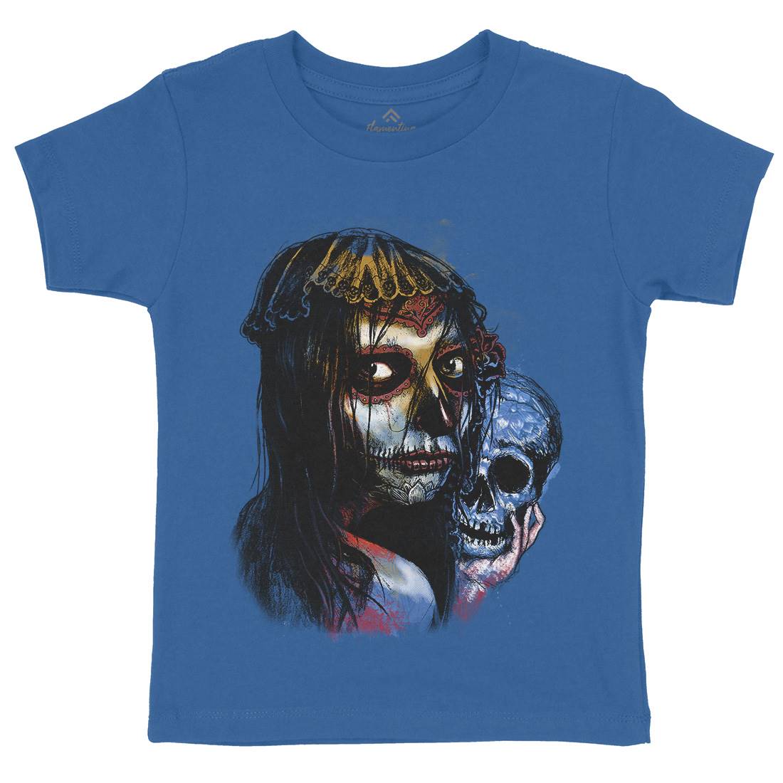 Death Girl Kids Crew Neck T-Shirt Horror D052