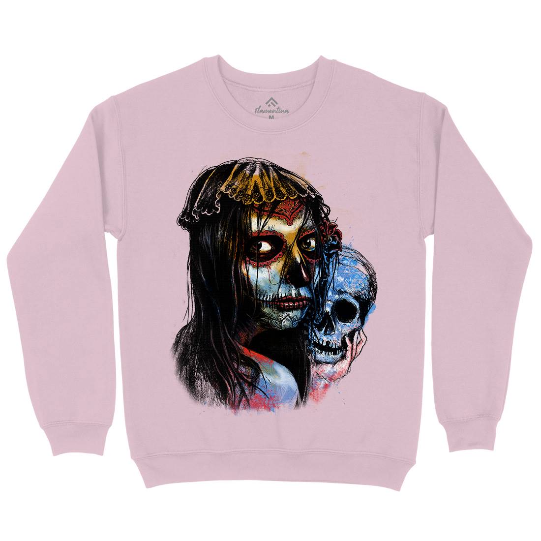 Death Girl Kids Crew Neck Sweatshirt Horror D052