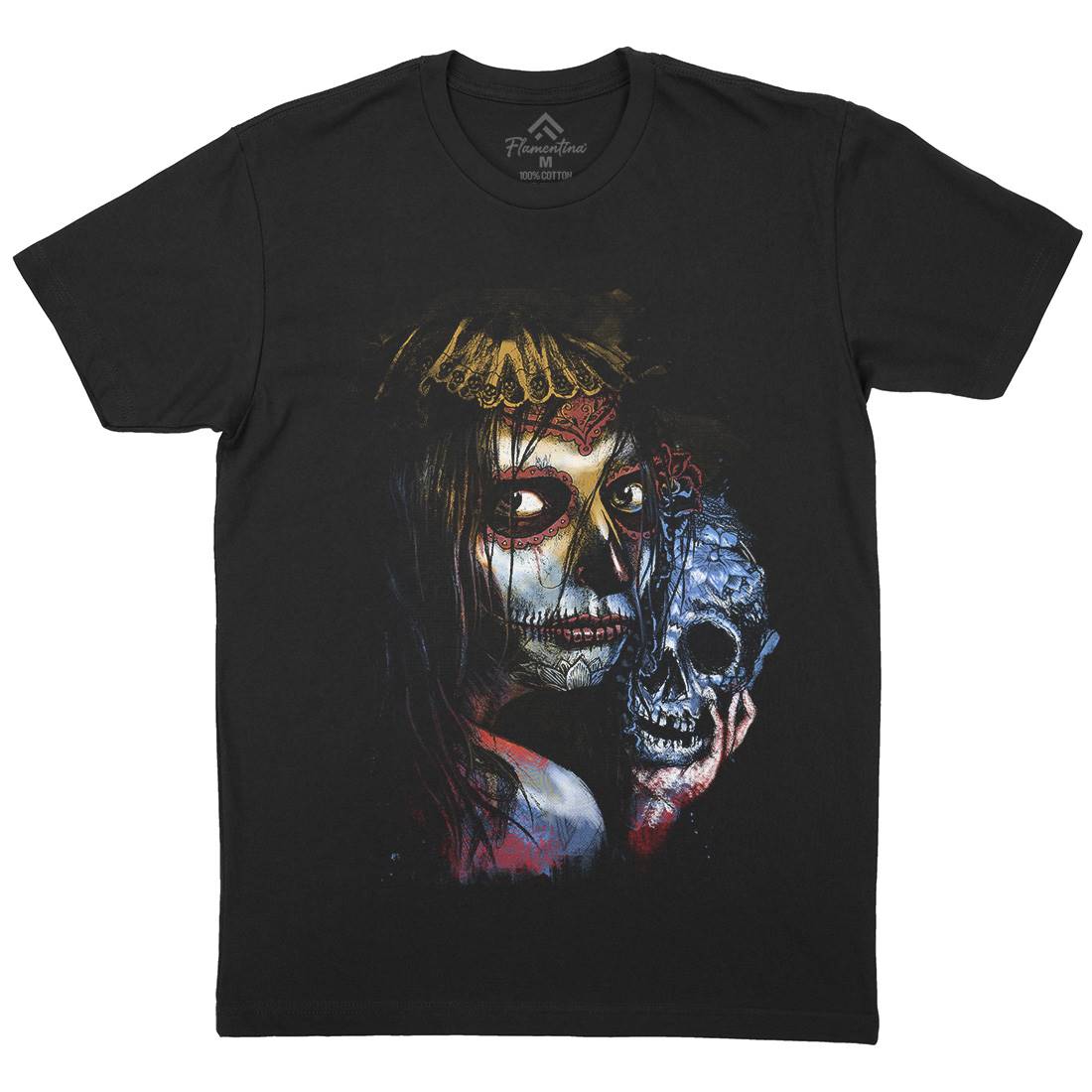 Death Girl Mens Crew Neck T-Shirt Horror D052