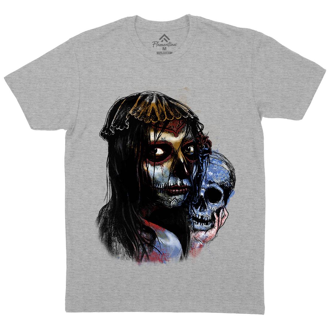 Death Girl Mens Crew Neck T-Shirt Horror D052