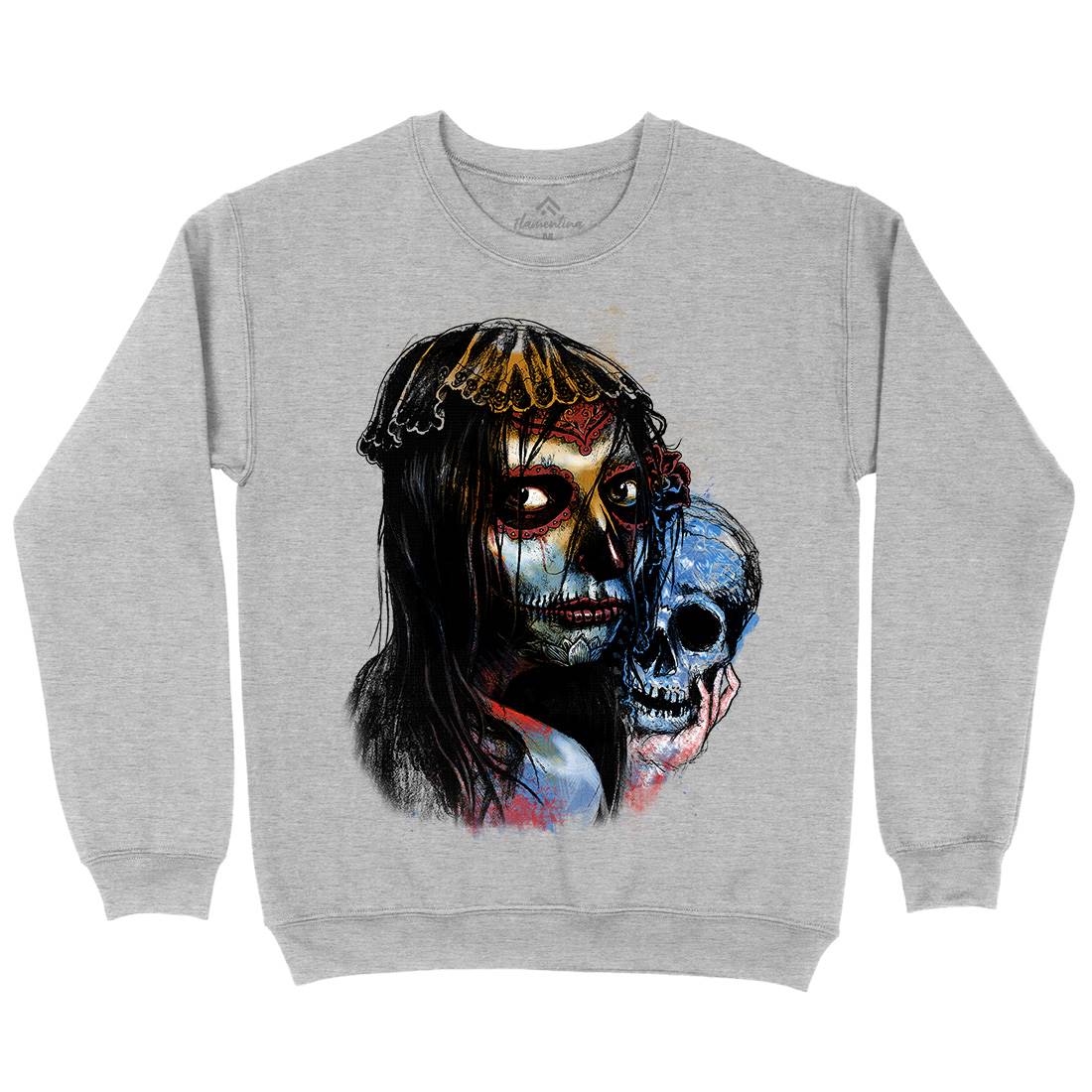 Death Girl Kids Crew Neck Sweatshirt Horror D052